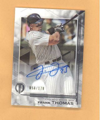 Frank Thomas 2019 Topps Tribute Auto Autograph On Card White Sox Rare L@@k