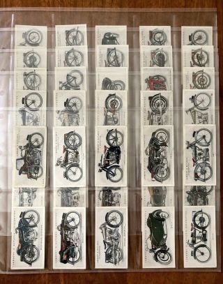Rare Set Of Lambert Butler Motorcycles Cigarette Cards 1923 Exc Harley Triumph