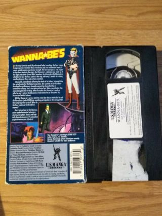 Wanna Be ' s U.  S.  Manga Corps Women ' s Wrestling RARE 90 ' s Anime VHS Wannabes 1992 2