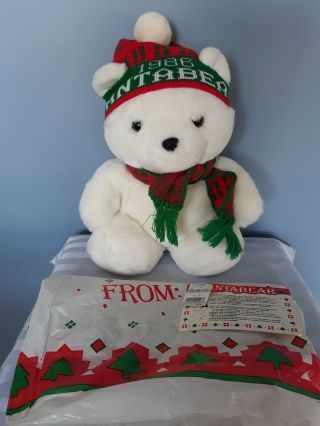 Vintage Dayton Hudson 1986 Stuffed Plush Santa Bear
