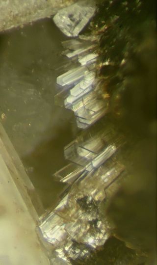 Extremely Rare Vinogradovite Crystals – Mont Saint - Hilaire – Analyzed