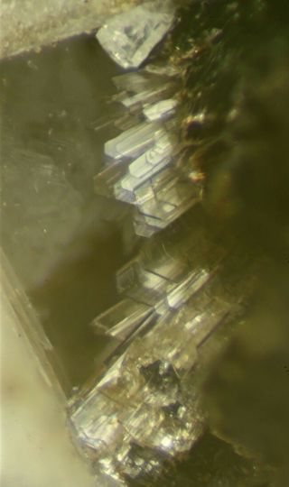 extremely rare Vinogradovite crystals – Mont Saint - Hilaire – Analyzed 2