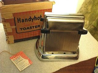 Vintage Antique Toaster Handyhot Art Deco W/box