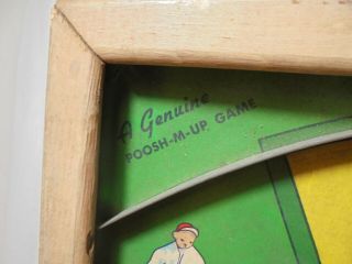 Antique Poosh - m - up Slugger Northwestern Products Baseball Pinball Game 3