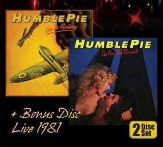 Humble Pie - On To Victory/go For The Throat,  Bonus Live Disc Cd Rare Nr