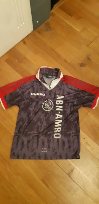 1996 - 97 Umbro Ajax Away Shirt (s) Rare