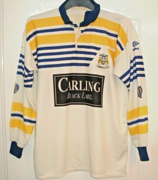 Vintage Leeds Rhinos Away Shirt 1990 Long Sleeve 