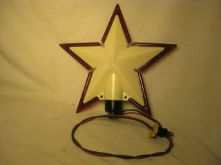 Vintage Electric Star Christmas Tree Topper Lamp Light Decorative Lighting Ul