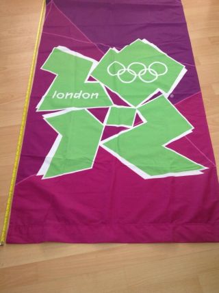 London 2012 Olympic inside Stadium Fabric Banner,  Purple VGC RARE 2