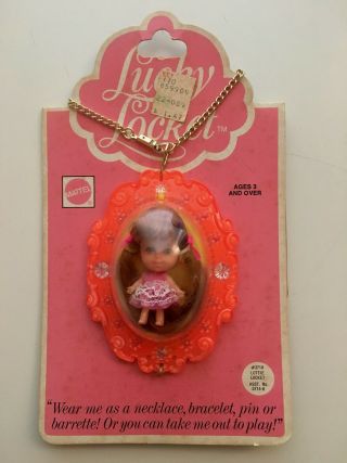 Vintage Mattel Lucky Lottie Locket 1975 Hong Kong Liddle Kiddles 3719