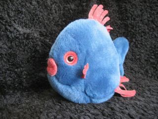 Rare 1981/84 German Steiff Fish W.  Button & Tag Cosy Flossy