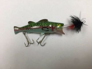Gorgeous Rare Old Vintage Buckeye Bait Co.  Bug N Bass Lure Lures Rainbow Trout