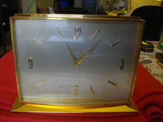 Vintage 1940 Tiffany & Co.  Mantle Clock 8 - Day Swiss Movement Brass Rare