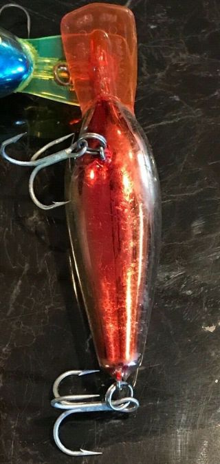 RAPALA RATTLING FAT RAP RFR - 7 CH CHROME/RED LIP MADE IN FINLAND RARE 3
