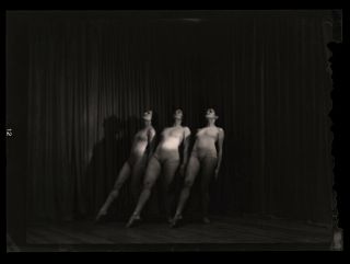 Rare Three Modern Dancers Unique 1920s Arnold Genthe Camera Negative