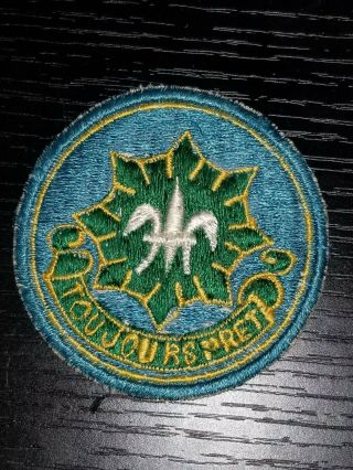 Rare Wwii Us Army Aqua Green 2nd Acr Fully Embroidered Patch