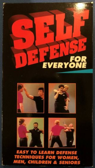 Self Defense For Everyone Vhs Cassette 1991 James Lew & Gerald Okamura Rare
