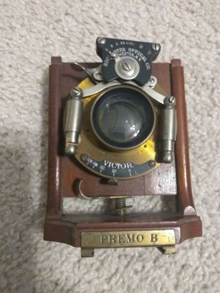 Antique Rochester Optical Premo B Victor Lens Brass