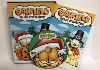Garfield Holiday Celebrations Dvd Rare & Oop Thanksgiving & Christmas Fun - Usa