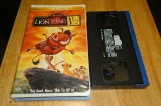 The Lion King 1 1/2 (vhs,  2004) Rare Disney Animated - Clamshell Case