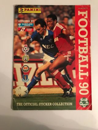 Very Rare Panini Football 90 1990 Stickers Sticker Album Book Part Complete