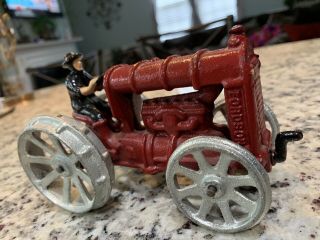 Antique Cast Iron Fordson Tractor Toy Metal Very Rare & Hard To Find,  Very