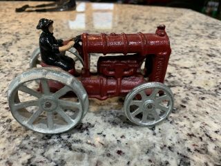 Antique Cast Iron Fordson Tractor Toy Metal Very Rare & Hard To Find,  Very 2