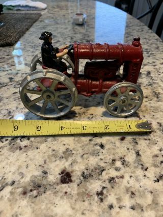 Antique Cast Iron Fordson Tractor Toy Metal Very Rare & Hard To Find,  Very 3
