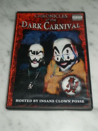 Insane Clown Posse Icp Chronicles Of The Dark Carnival 2013 Dvd Rare Oop