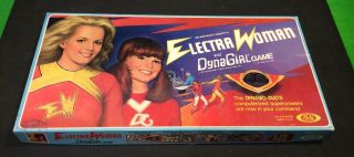 Rare Complete 1977 Electra Woman & Dyna Girl Board Game Sid & Marty Krofft