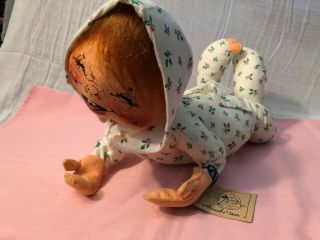 Vtg.  13 " Annalee Christmas Baby Doll With Tags
