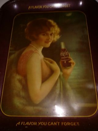 Absolutely Gorgeous Antique Nugrape Serving Advertising Tray Rare