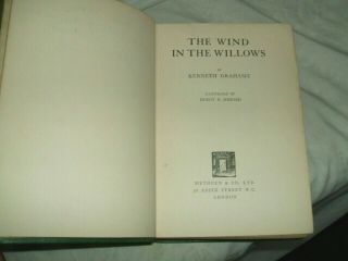 Wind In The Willows - 1931 Ernest Shepard - Rare Deluxe First Leather Edition 3