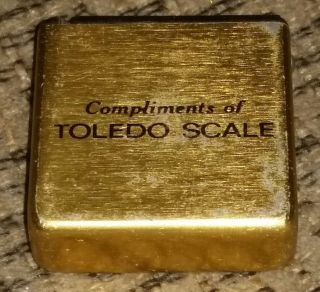 Vintage Toledo Scale Company 75 " Zippo Advertising Measuring Tape Antique Ohio