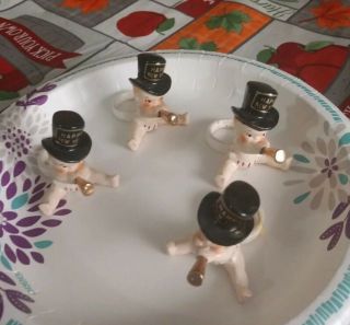 Vintage 1958 Holt Howard Years Babies Candle Huggers/rings Set Of 4 Rare