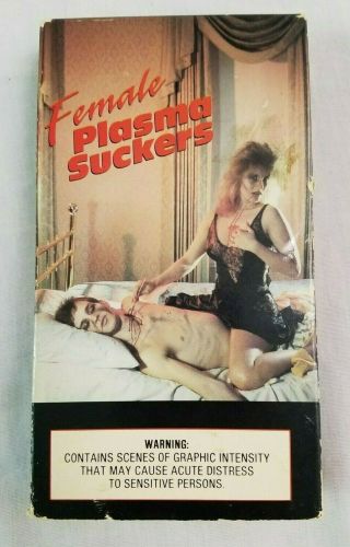 1988 Female Plasma Suckers Vhs Box Only Blood Orgy She - Devils Rare Vampires