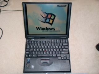 Ibm Thinkpad 600 Type 2645 Laptop With Windows 95 Installed,  Floppy Drive,  Rare