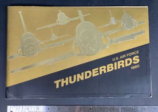 Rare 1980 Us Air Force Thunderbirds Demonstration Team Vip Book (t - 38 Era)