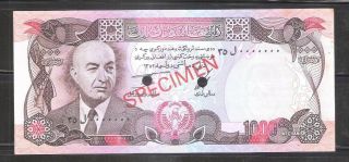 Afghanistan 1000 Afghani Banknote " Specimen " Pick 53 @@ Rare @@