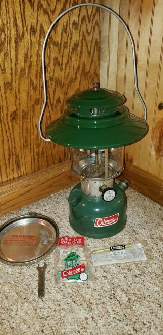 Vintage Coleman 228f Lantern With Accessories.