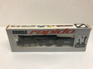 Rare Arnold Rapido N Scale 0489b 4 - 6 - 2 Steam Engine Santa Fe Unrun