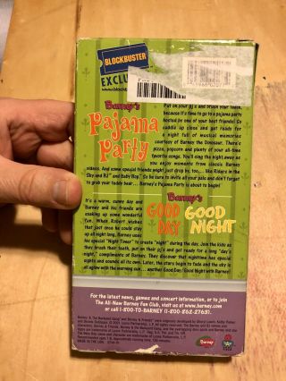 Barney - Barney’s Night - Light Stories,  VHS Tape - RARE 2