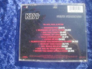 VINTAGE KISS GENE SIMMONS PROMO CD 1988 HARD TO FIND ROCK AND ROLL ALBUM RARE 2