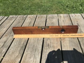 Antique Level,  The Ohio King Wood And Brass