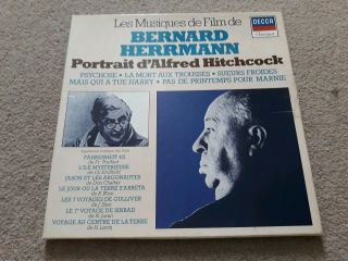 Les Musiques De Film De Bernard Herrmann Vinyl Soundtrack 3lp - Rare - Decca