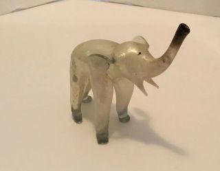 Antique Mercury Blown Glass Elephant Perfume Bottle Christmas Ornament Germany