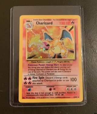 Charizard Pokémon Card Base Set 4/102 Rare Holo