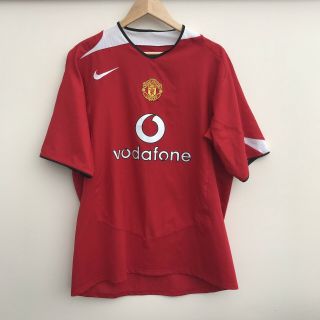 Rare Vintage Nike Manchester United Football Shirt 2004/06 Extra Large