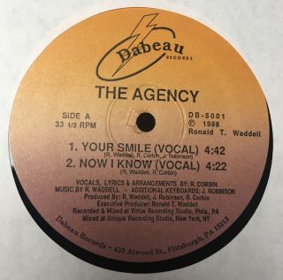 The Agency Your Smile 12” Rare Private Press Disco Boogie Funk Soul