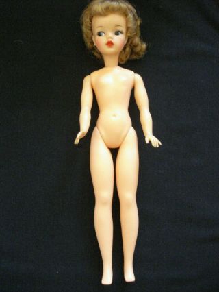Vintage Ideal 1960 ' s Honey Blonde Tammy Doll w/ stand & jumpsuit Cond 3